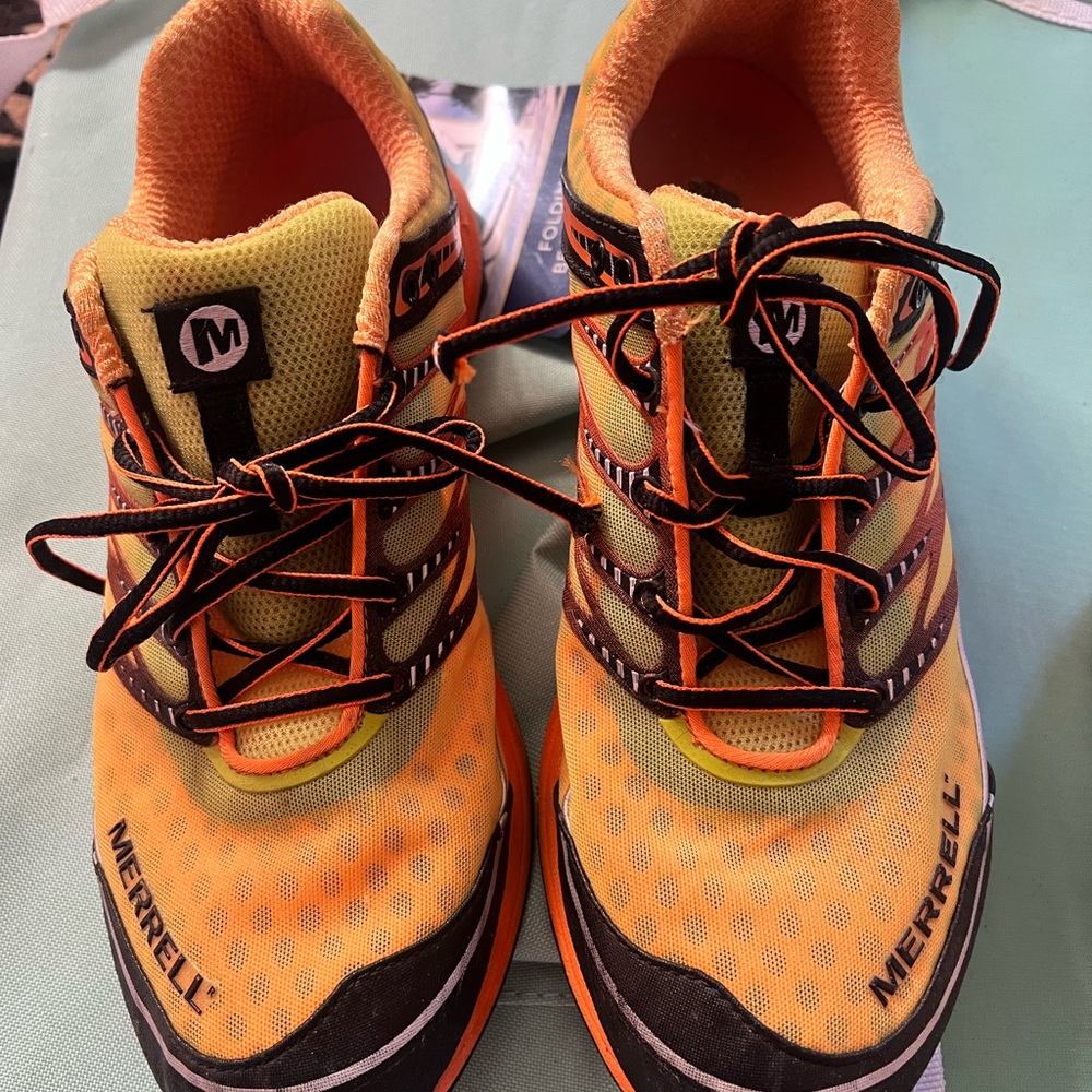 Merrell Orange and Black men’s ' Athletic Shoes